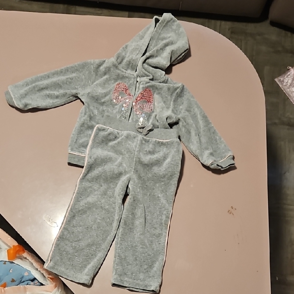 Miniwear Gray Set with Pink Accents